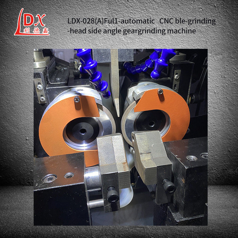 LDX-028A کامل CNC دو بار خرد کردن سر دایره ای بینی تیغه زاویه جانبی تیز کردن ماشین