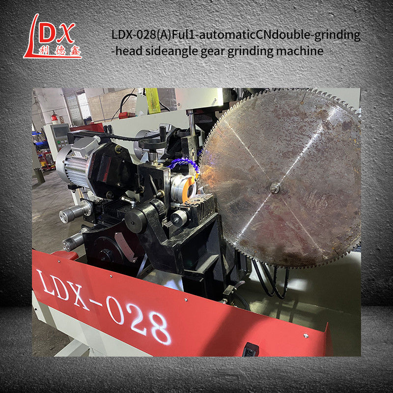 LDX-028A Servo Full CNC Alloy Saw Blade Double Grinding Head Side Grinding Machine ماشین آسیاب دو طرفه