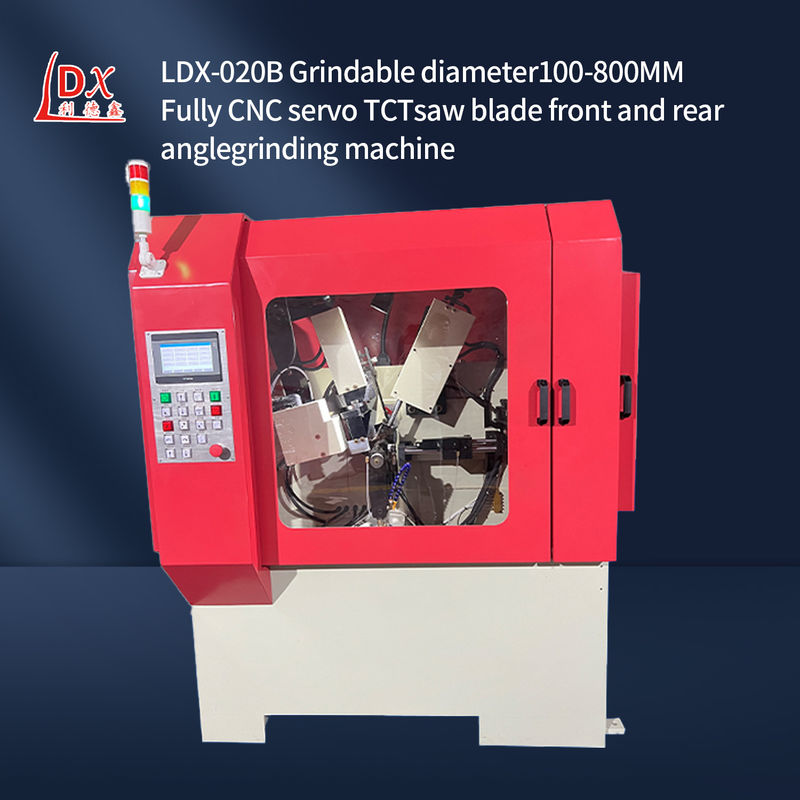 LDX-020B Servo Feed Full CNC Saw Blade ماشین آسیاب زاویه جلو و عقب